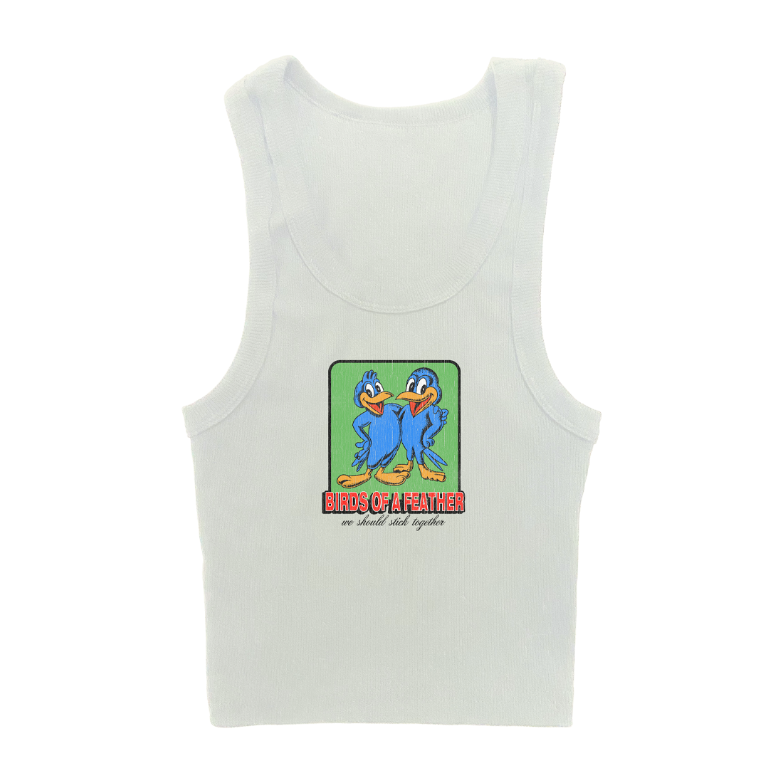 Billie Eilish BIRDS OF A FEATHER White Tank 372425