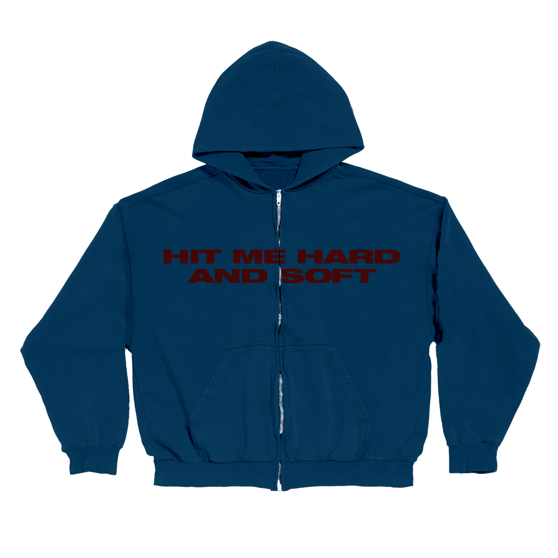 Billie Eilish Blue & Red Zip Hoodie 361390