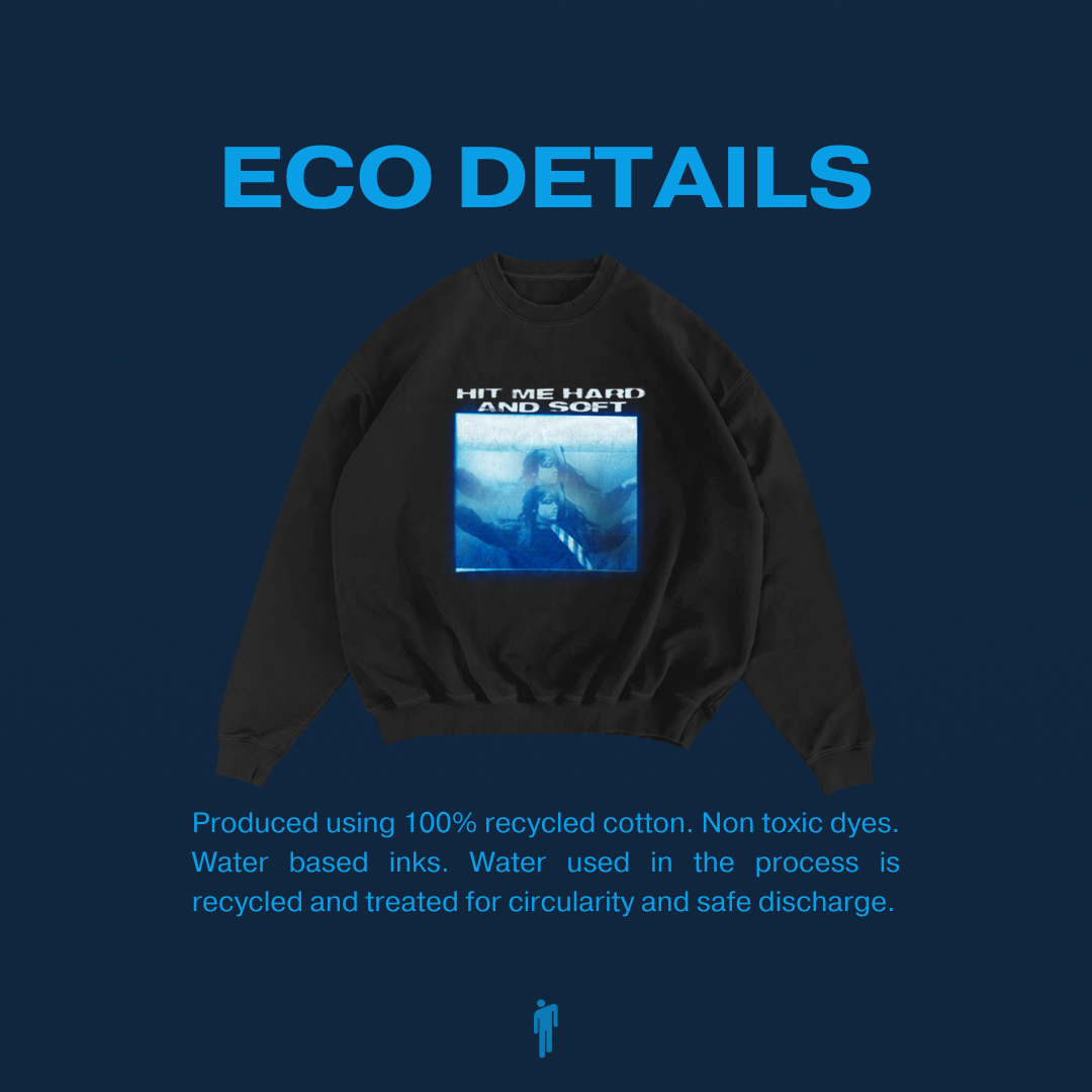 Billie Eilish Underwater Black Crewneck Sweatshirt 361414