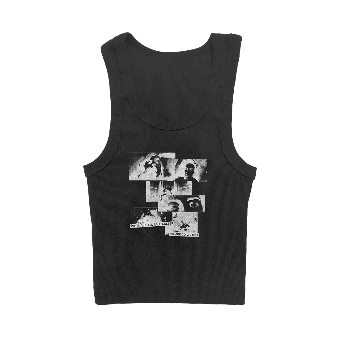 Billie Eilish WWAFAWDWG Anniversary Tank in Black Tank-Top 352465